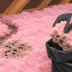 Soiled attic insulation being bagged by a gloved hand